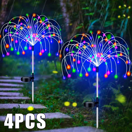 Solar Fireworks lights