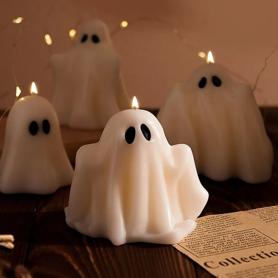 Halloween ghost candles