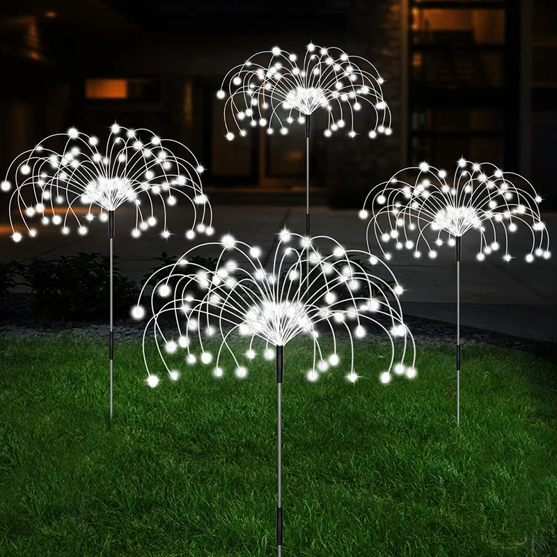 Solar Fireworks lights