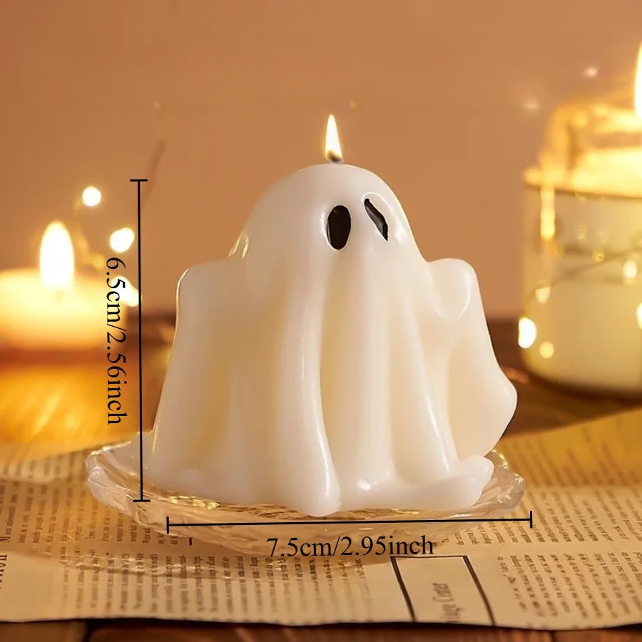 Halloween ghost candles