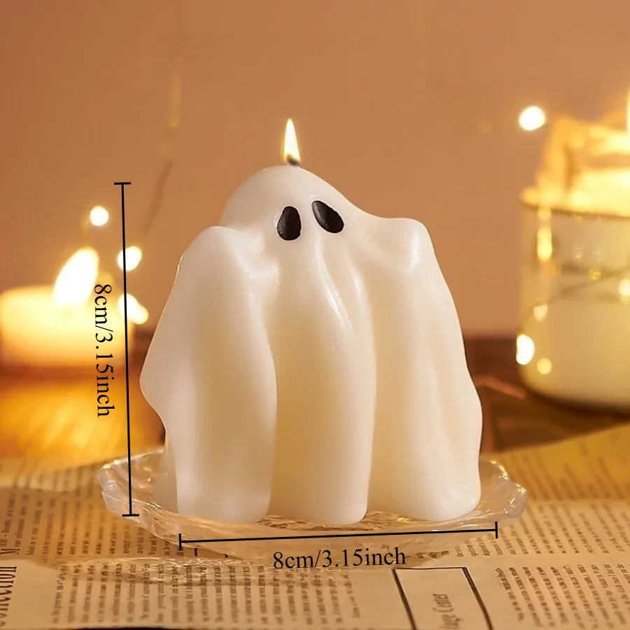 Halloween ghost candles