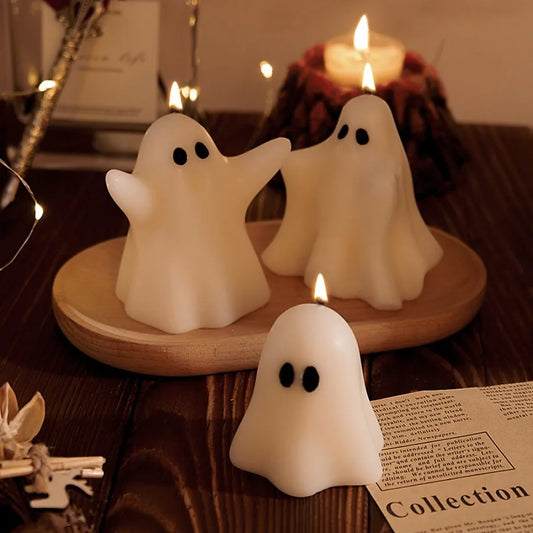 Halloween ghost candles