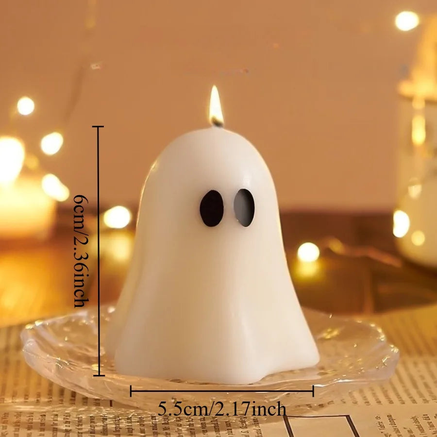 Halloween ghost candles
