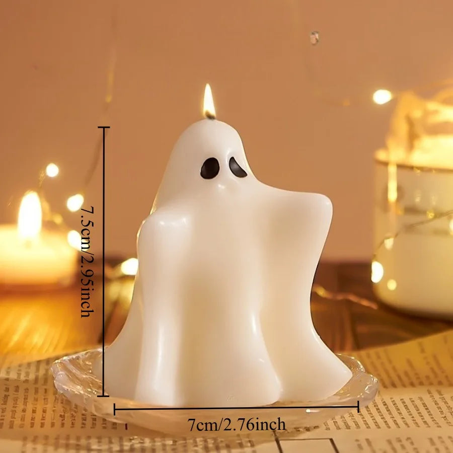 Halloween ghost candles