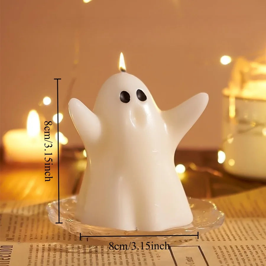 Halloween ghost candles