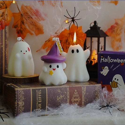Halloween ghost candle