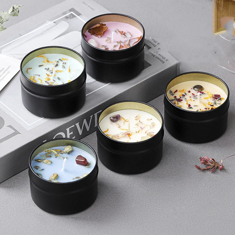 Floral scented candles