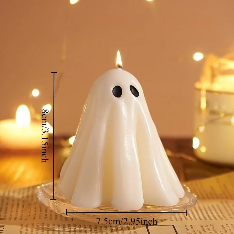 Halloween ghost candles