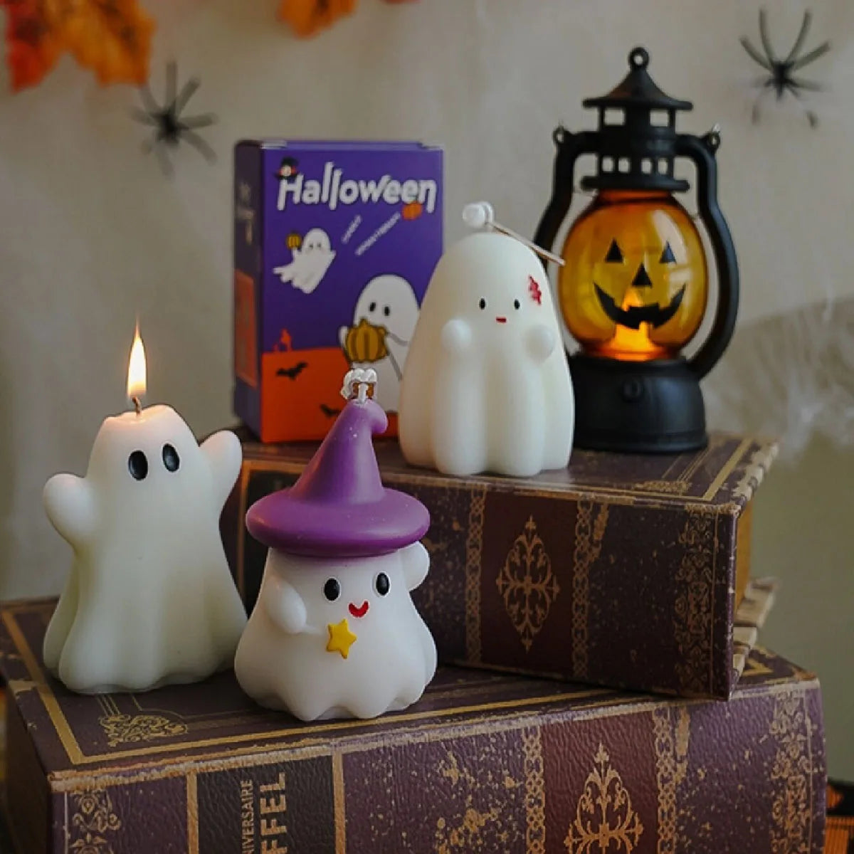Halloween ghost candle