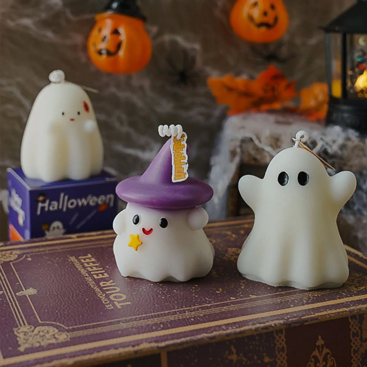 Halloween ghost candle